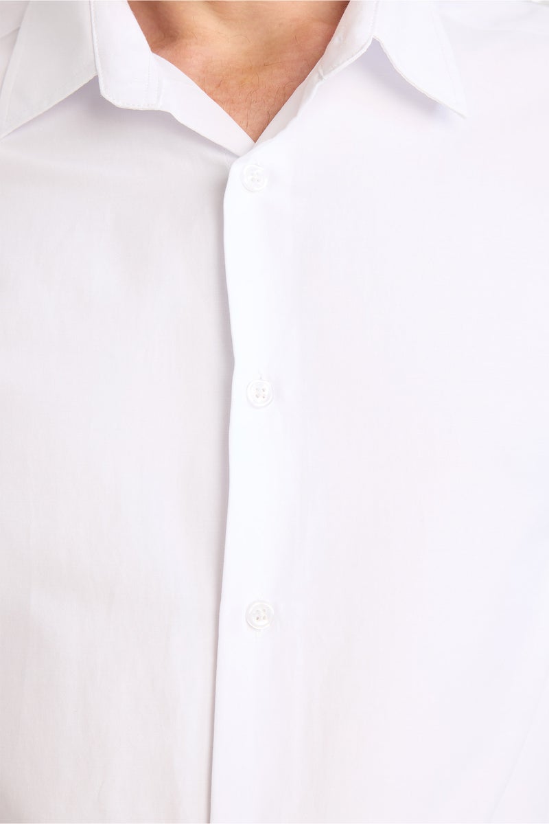 DeFacto White Man Modern Fit Shirt Casual - Image 4